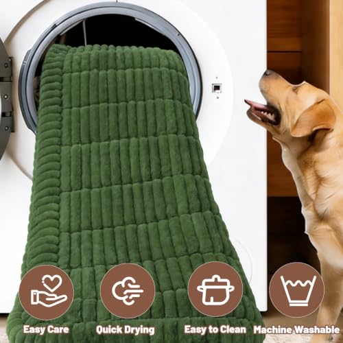 Dog Car Seat Waterproof Bed Cover Back Seat Dark Green 23.6”x51” (Dark Green / 23.6”x51”)