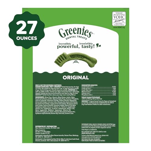 Regular Dental Dog Treats (27 Count (Pack of 1))