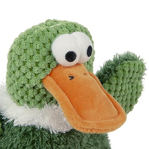 Checkers Sitting Duck Squeaky Plush Dog Toy