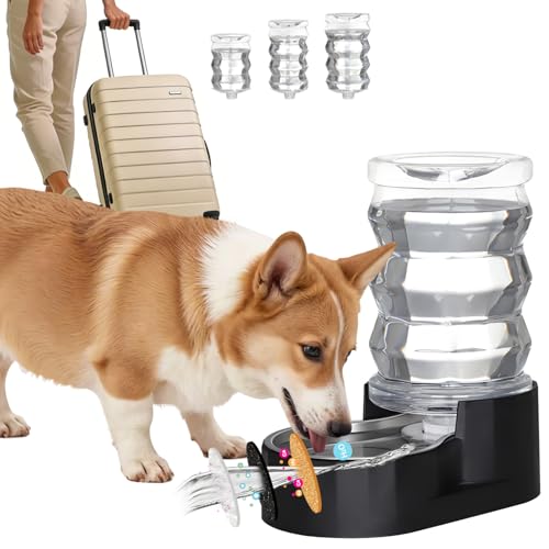 7L Dog Water Bowl Dispenser (7L / Dark Black)