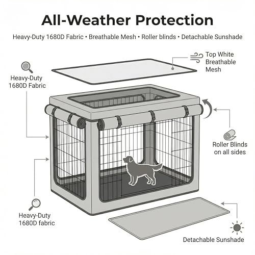 36 inch Dog Crate Cover (36.0"L x 23.0"W x 25.0"H)