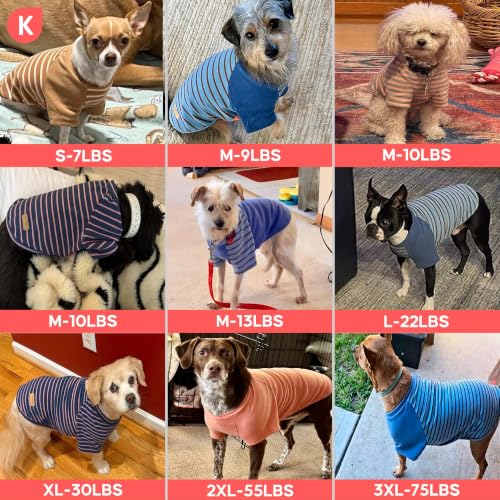 3Pack Dog Sweater with Sleeves Fleece Shirt for Medium Dogs (X-Large (30-50lbs) / 09# Green)