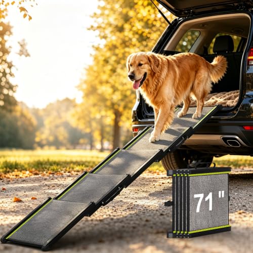 Dog Ramp for Car with Telescoping Design (71" x 17")