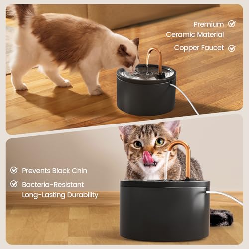 Ceramic Cat Water Fountain