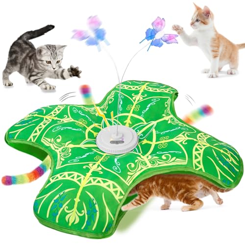 Interactive Cat Toys for Indoor Cats (Green Cover Cloth Toy)