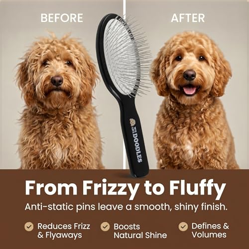 Pin Brush for Dogs (Silver Pins)