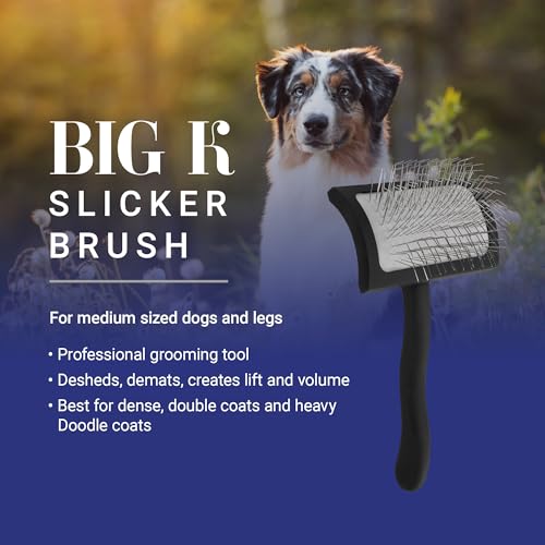 Big K Dog Slicker Brush for Dogs (Medium / Black)