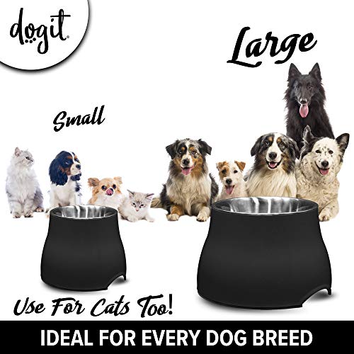 Elevated Dog Bowl (Small / Black)