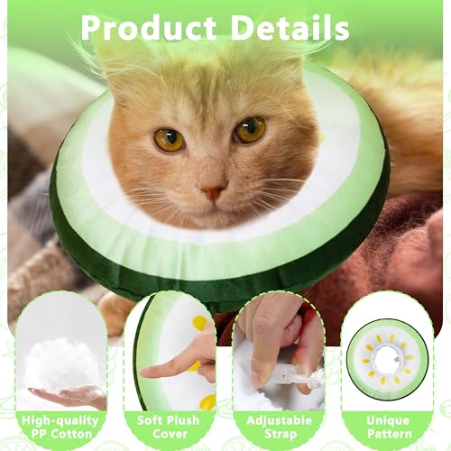 Cat Cone Collar Soft (Cucumber / Medium)