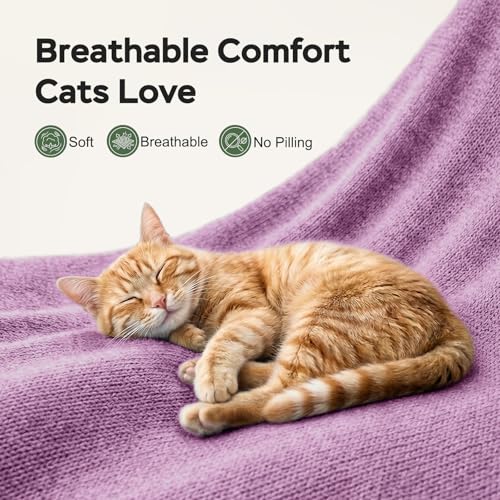 Cat Wrap for Cutting Nails (L(15-28lbs) / Pinkish Purple)