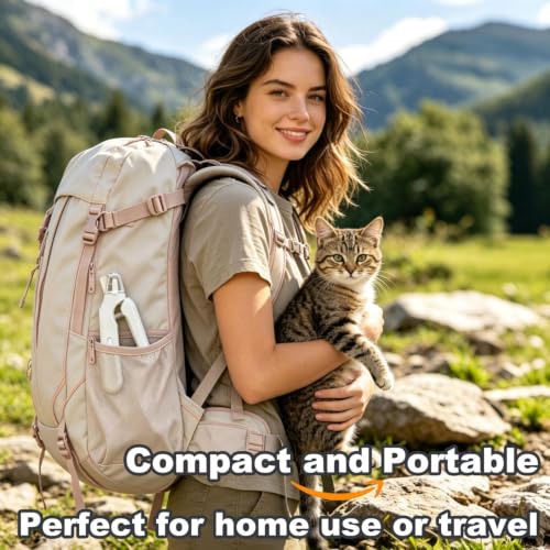 2-in-1 Dog Nail Grinder & Dog Nail Clipper for Sensitive Pets (Green)