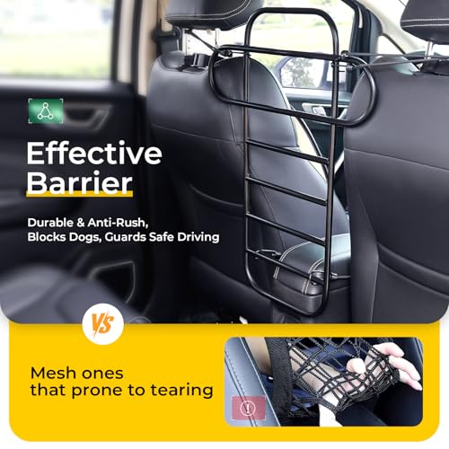 Metal Car Dog Barrier for Small to Medium Dog (Small / Matte Black)