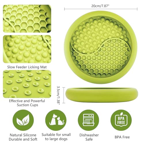Dog Lick Bowl (Green / Large)