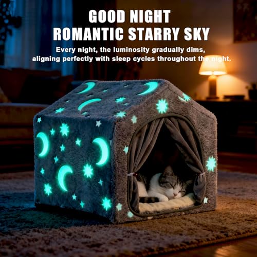 Indoor Dog House (M (18"×18"×18") / Grey)