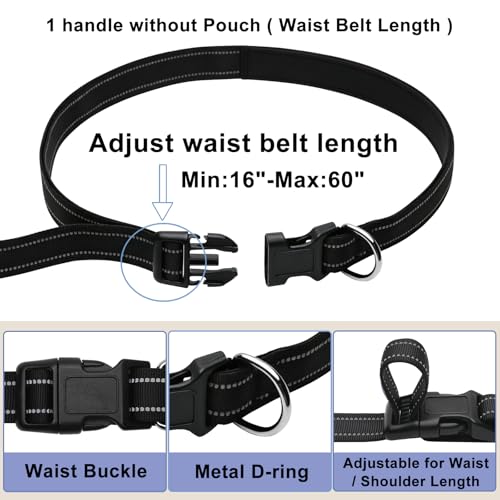 Bungee Dog Leash (Black / 4.6-7.3FT)