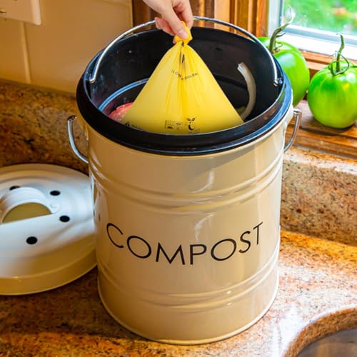 Certified Home Compostable Dog Poop Bags (Maize Yellow / 120 Count (Pack of 1))