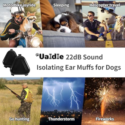 Dog Ear Muffs Noise Protection (Black)