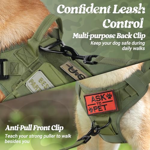 Tactical Dog Harness X (Green / X-Large)