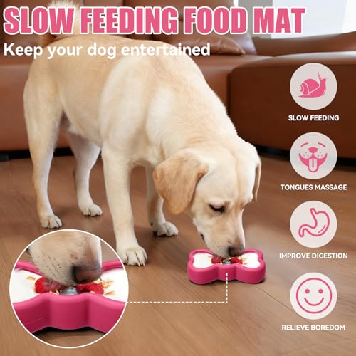 Lick Mat for Dogs (L / A-Rose)