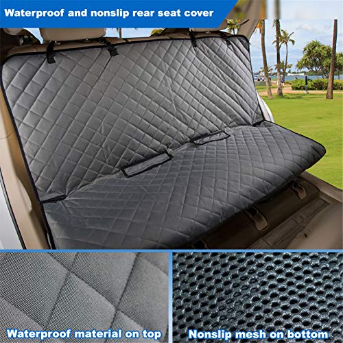 Bench Car Seat Cover Protector (49" L × 56" W / GREY)