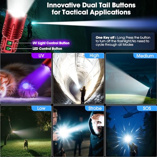 UV Flashlight (Red)
