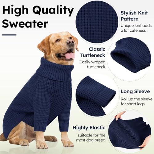 XXL Dog Sweater (Navy Blue / XX-Large)