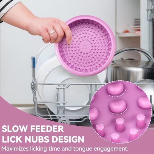 Dog Lick Bowl (L / Pastel purple)