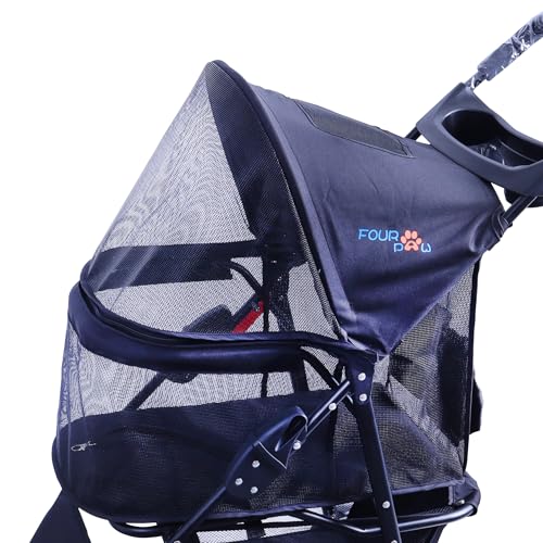 Full Window pet Stroller 3 Wheels for Cats & Dogs