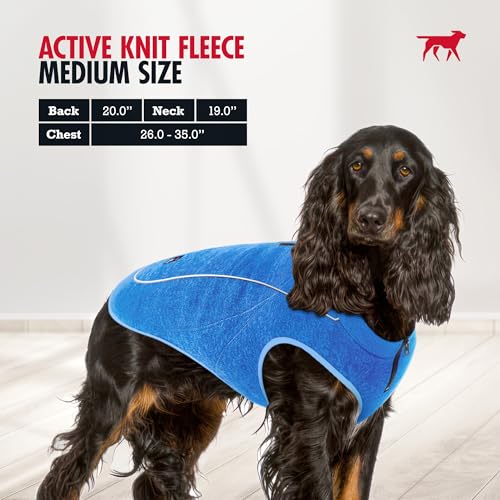 Insulated Fleece Sweater for Dogs (Medium / Heather Blue)