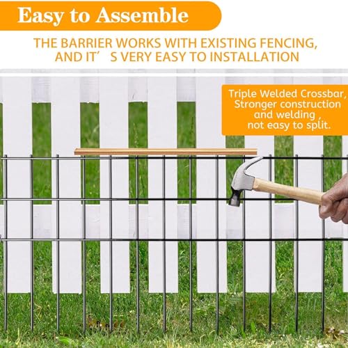 Garden Fencing Animal Barrier 37.5 ft (37.5 ft (L) × 15 in (H), 15 Pack)