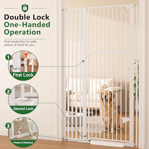 63" Extra Tall Pet Gate for Cat (63" Tall, 29.9"-41.3" Wide)