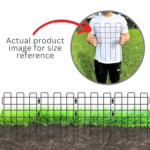 Garden Fence Animal Barrier (Black x 10)
