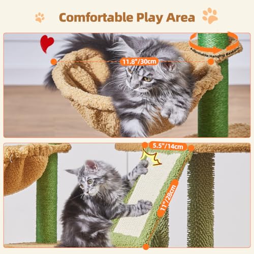 Cactus Cat Tree (Cactus / 38.5 Inches)