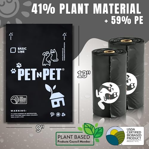 Poop Bags for Dogs (Black - Unscented)