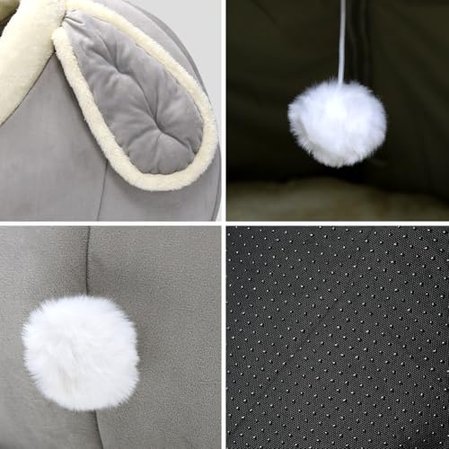 Cat Beds for Indoor Cats (Rabbite Gray / XL)