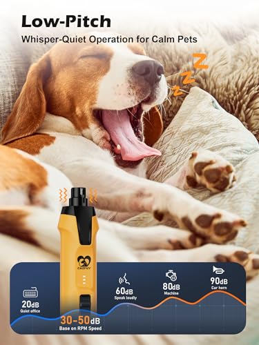 6 Speed Dog Nail Grinder (Yellow)
