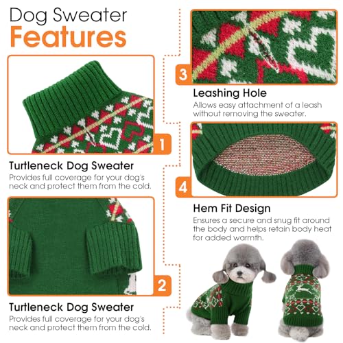 XL Dog Sweater (X-Large / Christmas Green)