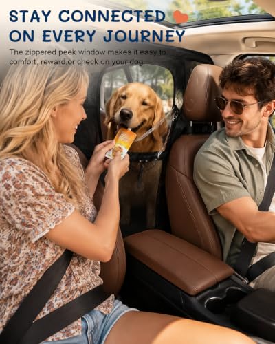 50 Inch Wide Dog Car Barrier for 2nd 3rd Row Seats & Cargo Area (Medium(50"*32"))