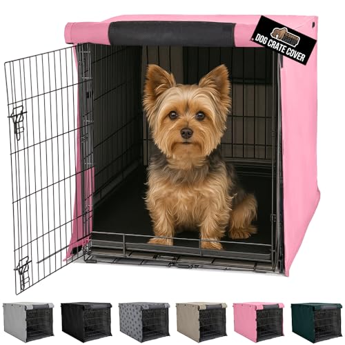 Dog Crate Covers (Pink / 24" X 18" X 20")