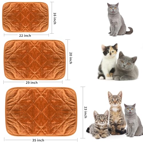 Self Warming Cat Bed Indoor (35x23 IN / Brown)