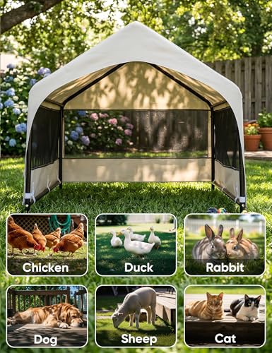 Dog House Outdoor (XXL Tent (48"D x 48"W x 39"H) / Grey)