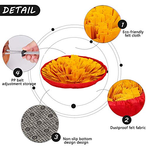 Pet Snuffle Mat for Dogs (yellow)