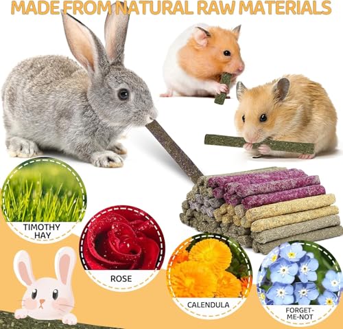 208Pcs Rabbit Chew Sticks (208Pack-Set)