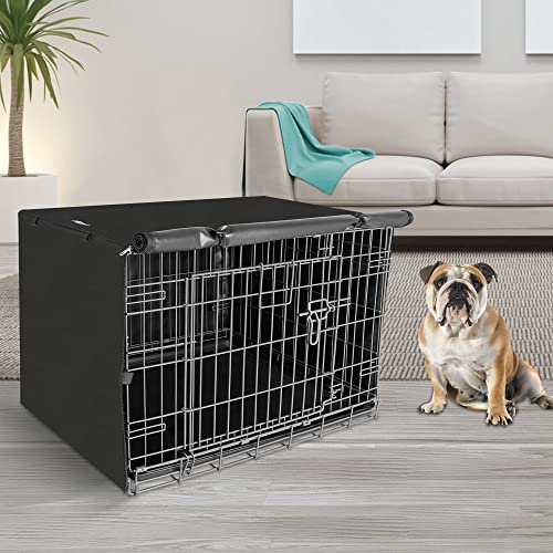 Dog Crate Cover (Black / 36 Inch)