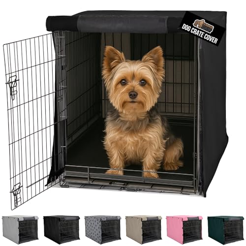 Dog Crate Covers (Black / 24" X 18" X 20")