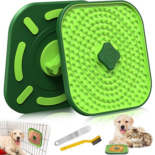 Licking Mat for Dogs Crate (Green / 1 piece)