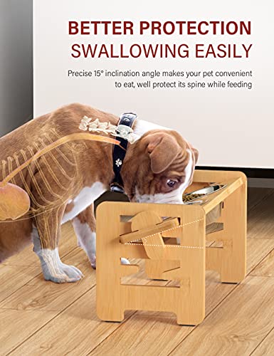 Elevated Dog Bowls (Bamboo / Small)