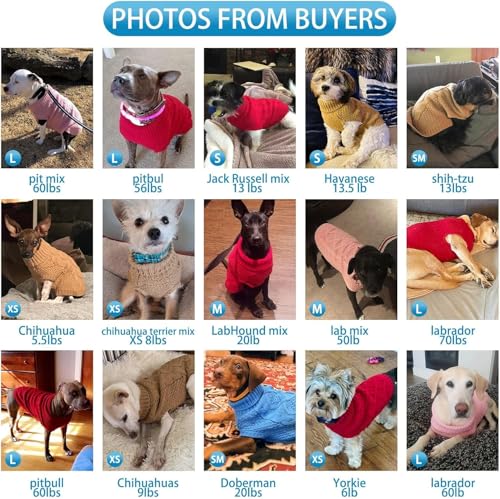 Turtleneck Dog Sweater (X-Large / Red)
