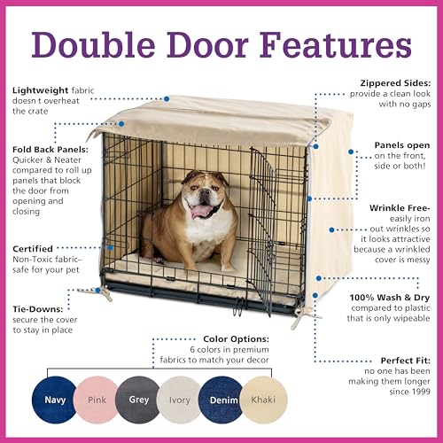 Dog Crate Cover (Pink Blush / 30.0"L x 19.0"W x 21.0"H)