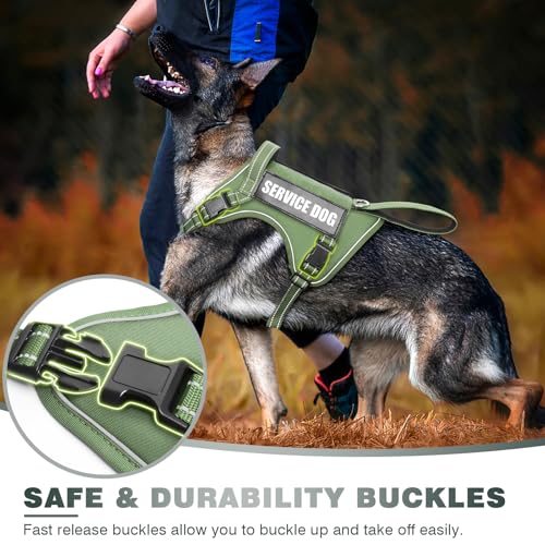 Tactical Dog Harness (Medium / Green)